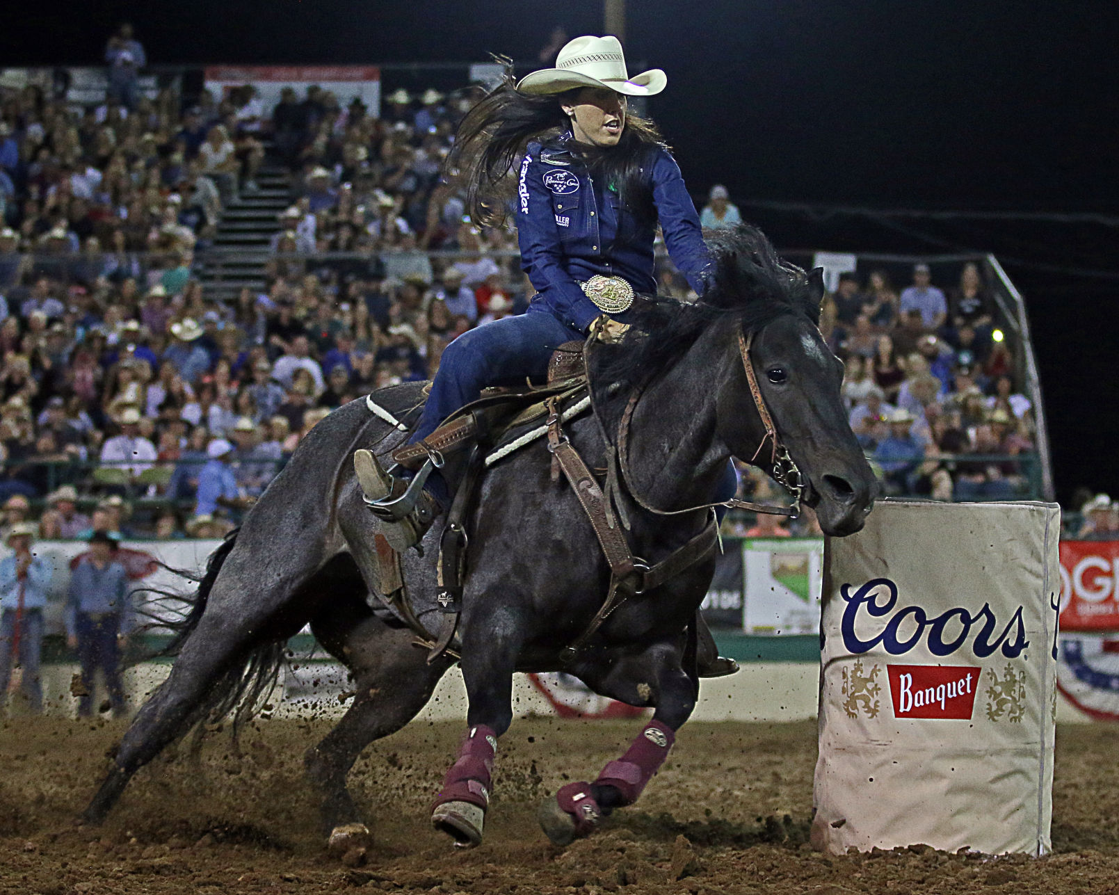 Reno Rodeo Average Champions -- Barrel Racing -- Nellie Miller 01